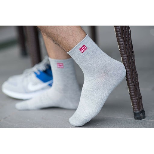 Tất, Vớ Nam UNIQLO Cổ Dài Hàng Đẹp Chất Dày Dặn Thấm Hút Mồ Hôi Chống Hôi Chân Mùa Đông