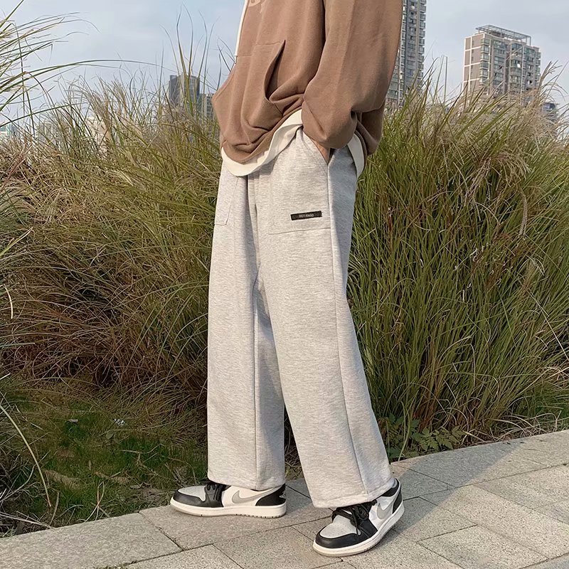 Men's Fashion Simple Design Drawstring Sports Long Pants. M-2Xl