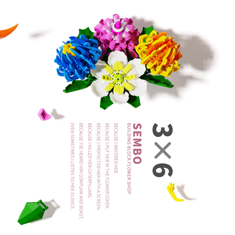 Mô hình lắp ráp 601232-7 xinh xắn dành cho valentine