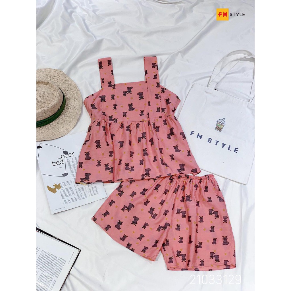 [Mã ONLIFM10 giảm 10% tối đa 50k đơn 250k]_Đồ bộ đũi bbd 2 dây bang_FM Style_21033129 | BigBuy360 - bigbuy360.vn