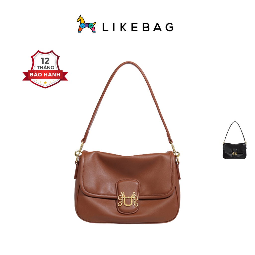 Túi xách nữ đeo vai, kẹp nách LIKEBAG da PU sang trọng chính hãng 219XK6866-2 - LIBAGI