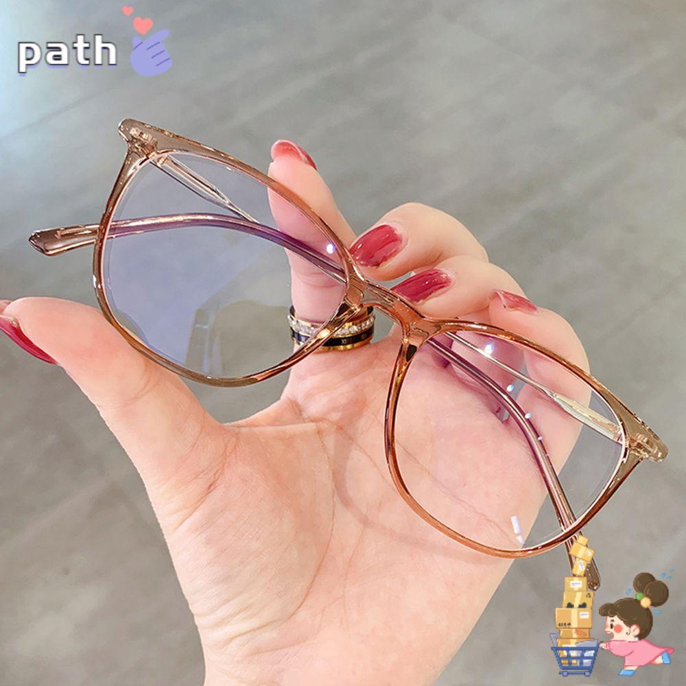 ♪PATH♪ Fashion Computer Goggles Women Eyewear Anti-UV Blue Rays Glasses Round Frame Vision Care TR90 Men Eyeglasses
