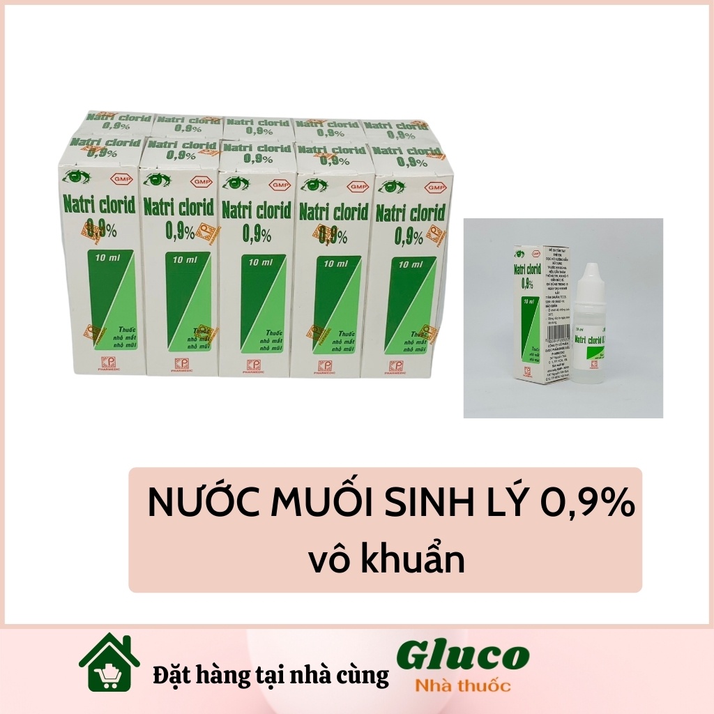 Nước muối sinh lý nhỏ mắt mũi cho em bé lọ 10ml GLU00103