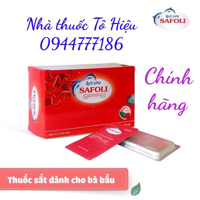 ✅Avisure Safoli (Chính hãng)  – Công thức bổ sung sắt tối ưu dành riêng cho bà bầu và mẹ cho con bú