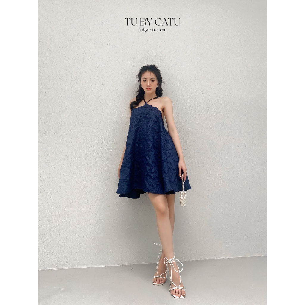 TUBYCATU | Đầm maxi hoa hồng navy