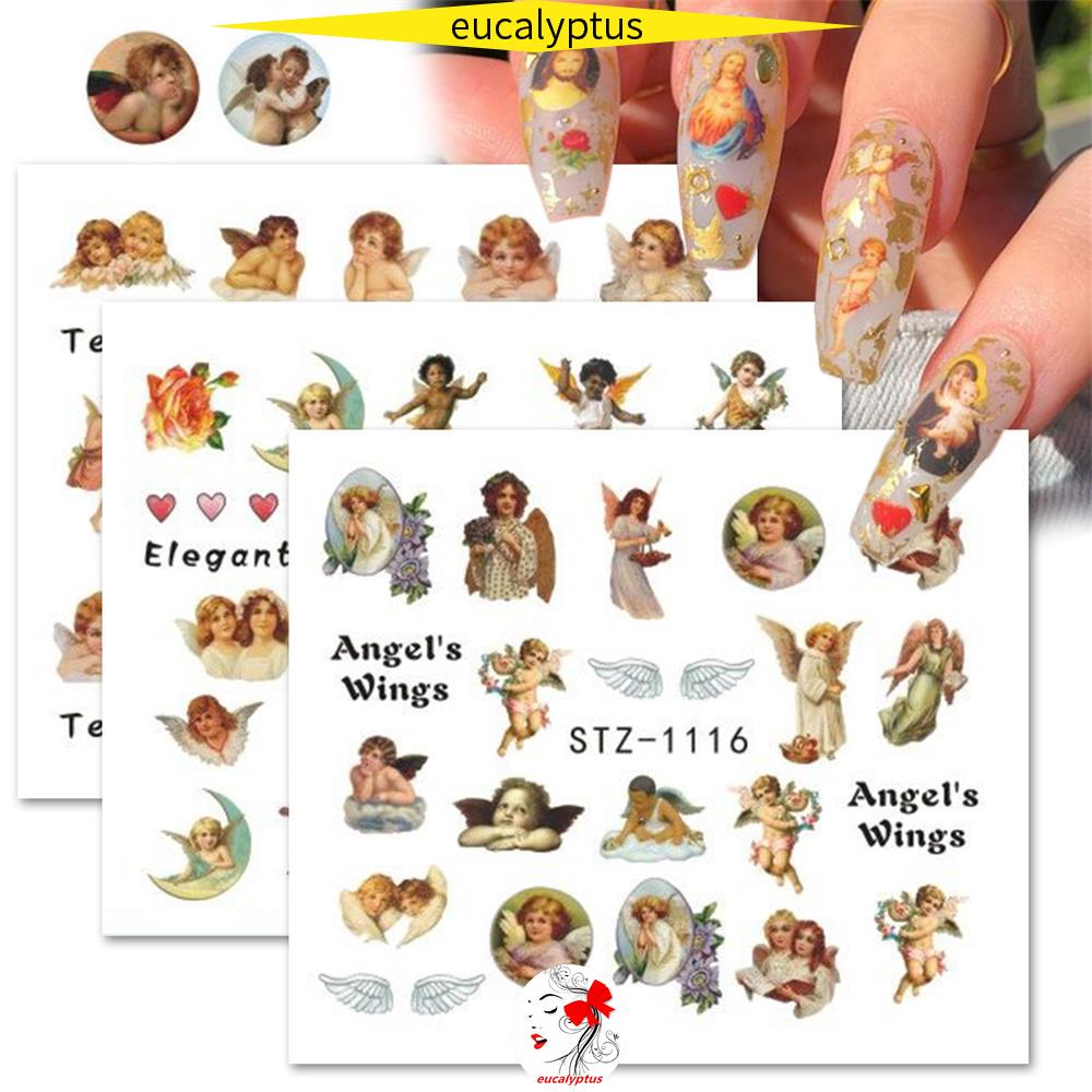 Miếng Dán Trang Trí Móng Tay Hình Thiên Thần DIY