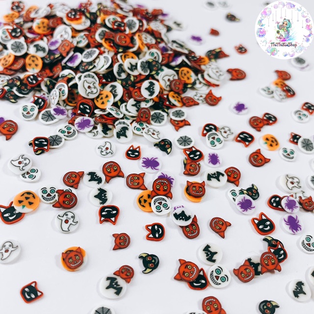 [Mã TOYDEC hoàn 20K xu đơn 50K] Nail halloween trang trí /10g