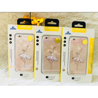 Ốp lưng iphone 6 đính đá hình cô gái múa bale (Casecube)