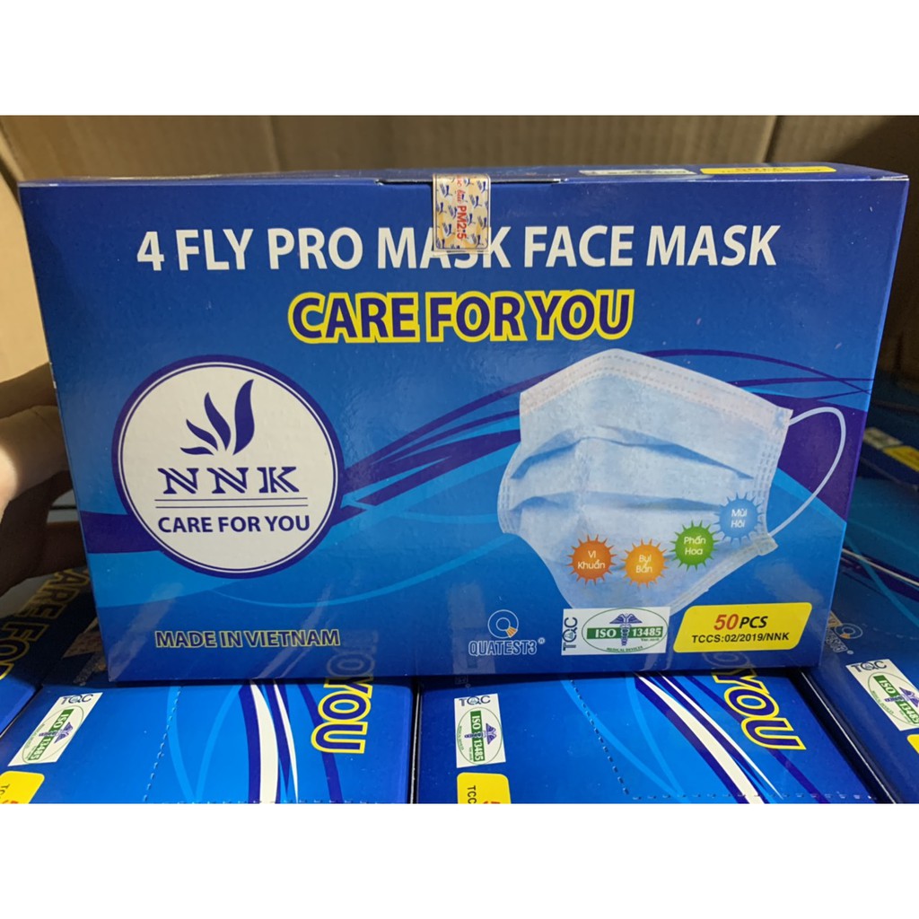 KHẨU TRANG Y TẾ KHÁNG KHUẨN NNK 4 LỚP