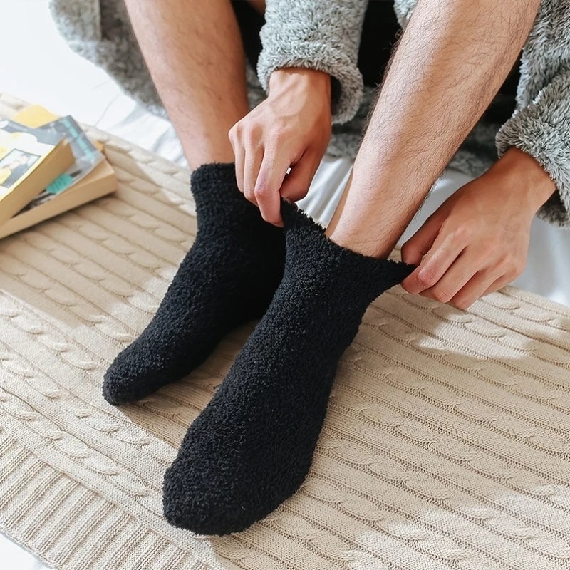 Vớ Cao Cấp Cổ Dài Bằng Len Cashmere Mềm Mại Thoáng Khí Thoải Mái Chống Đóng Băng Hàng Ngày Cho Nam Và Nữ
