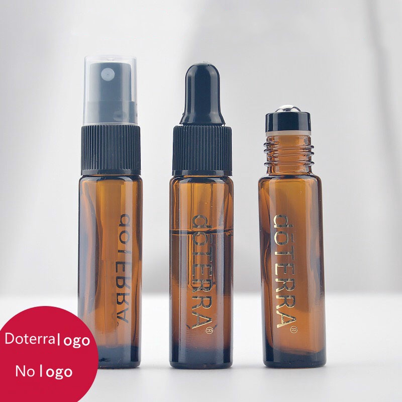 Chai Thủy Tinh 10Ml Đựng Tinh Dầu/Nước Hoa Dạng Nhỏ Giọt Màu Nâu Đậm