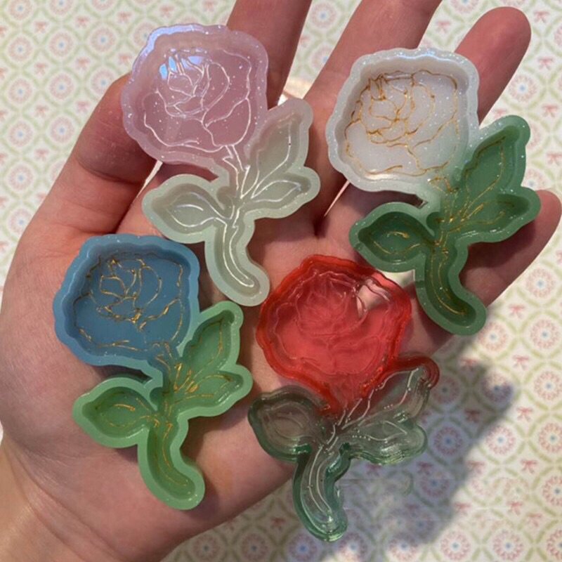 Khuôn silicon làm resin shaker hình hoa hồng/ Bình thí nghiệm mini/ Máy game