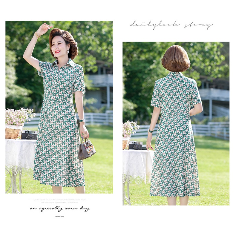 Đầm Thời Trang Mùa Hè Phong Cách Mới Dành Cho Phụ Nữ Trung Niên 2022