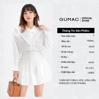 Chân váy xòe đan dây GUMAC VB629