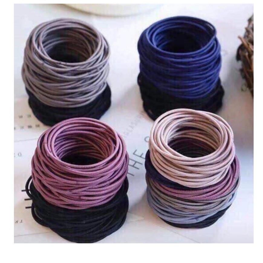 Set 95-100 dây buộc tóc mix nhiều màu