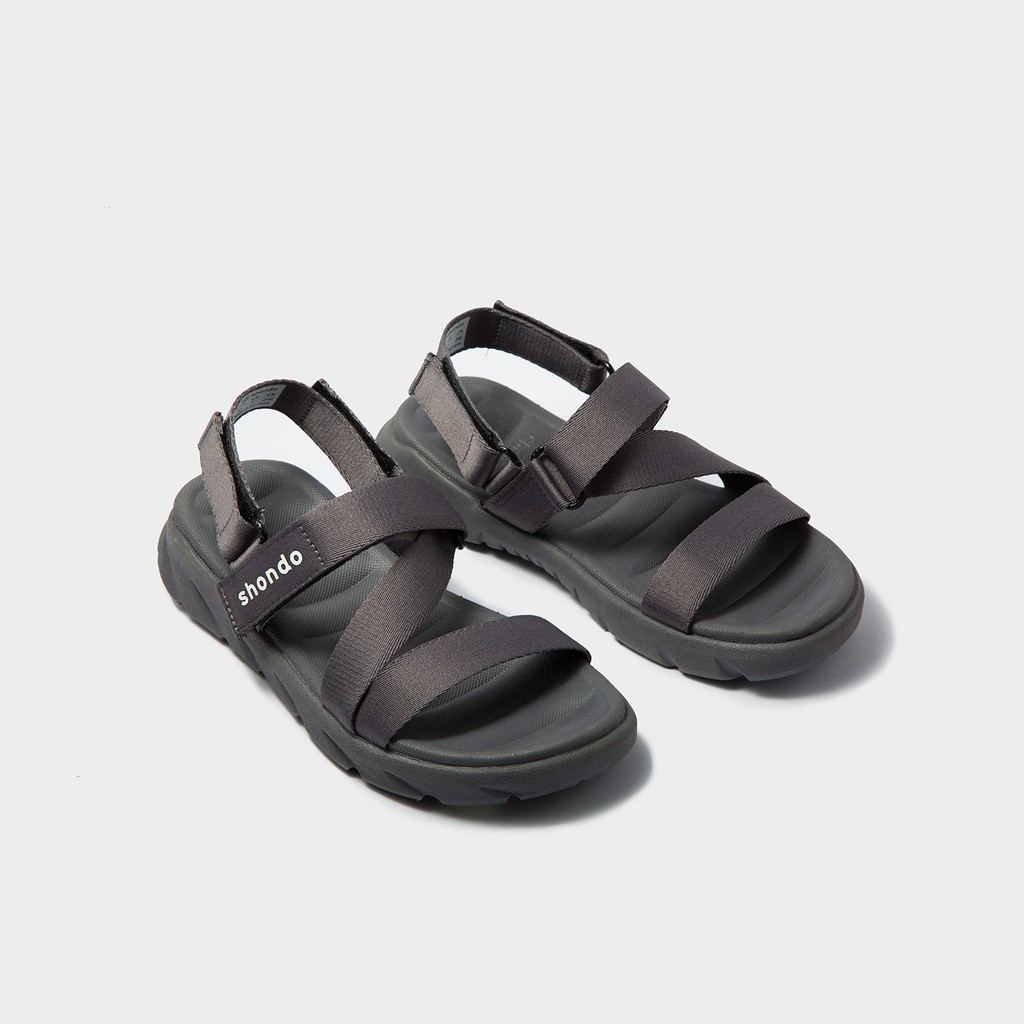 Giày sandal shondo F6 sport xám full F6S202