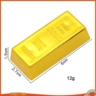 [Prettyiavn] Thanh vàng giả Mô phỏng vàng Đạo cụ cân giấy Đồ chơi trang trí bàn