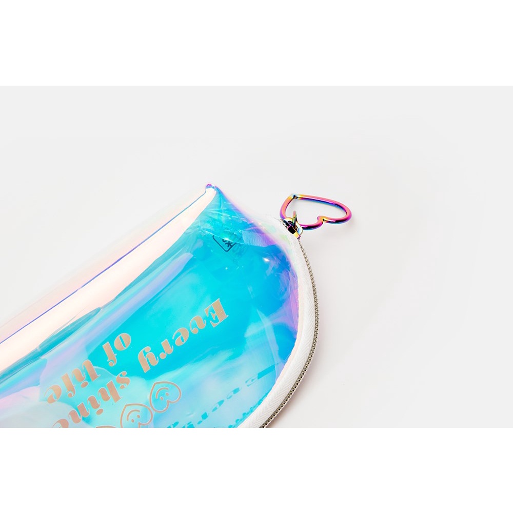 Túi Đựng Bút ARTBOX Hàn Quốc Họa Tiết Hologram Móc Khóa Trái Tim