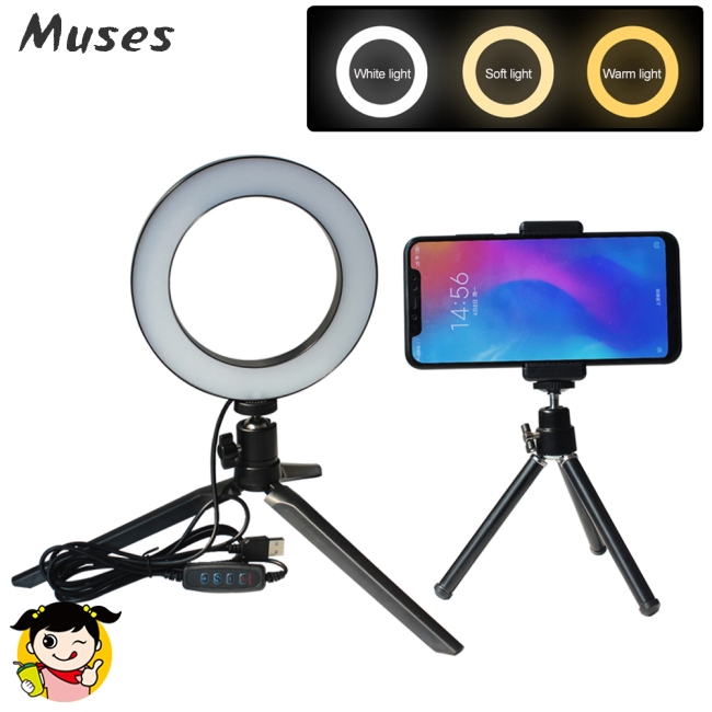 Muse07 Đèn LED 5.5/8/10 inch 10 chế độ tùy chỉnh chuyên dụng cho chụp ảnh chuyên nghiệp