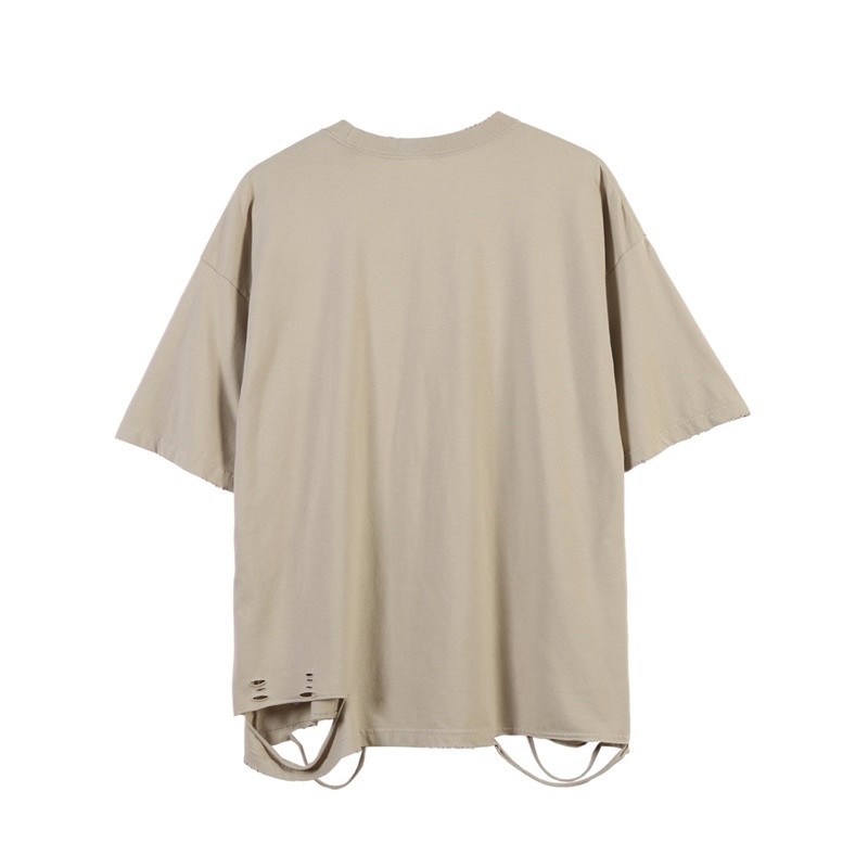 Áo phông layer tà rách phong cách Grunge, Raucohouse chất liệu cotton 190gsm