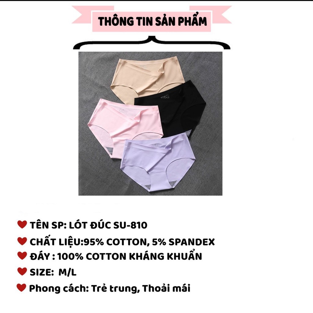 Quần Lót Nữ Đúc Su thun lạnh cao cấp không viền mềm mại kháng khuẩn Socomo Hàng loại 1, chất đẹp giá tốt - 100% ảnh