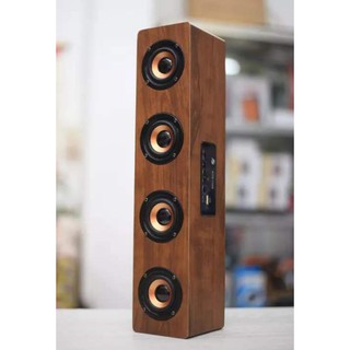 Loa bluetooth KTS 1108 thùng gỗ thật, 4 loa bass