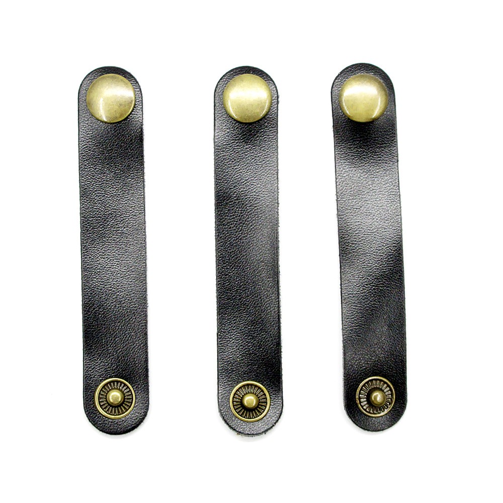 1 Pcs Portable USB Cable Cord Leather Winder Headphone Case Korean Headset Earphone Wire Desk Manager organizer