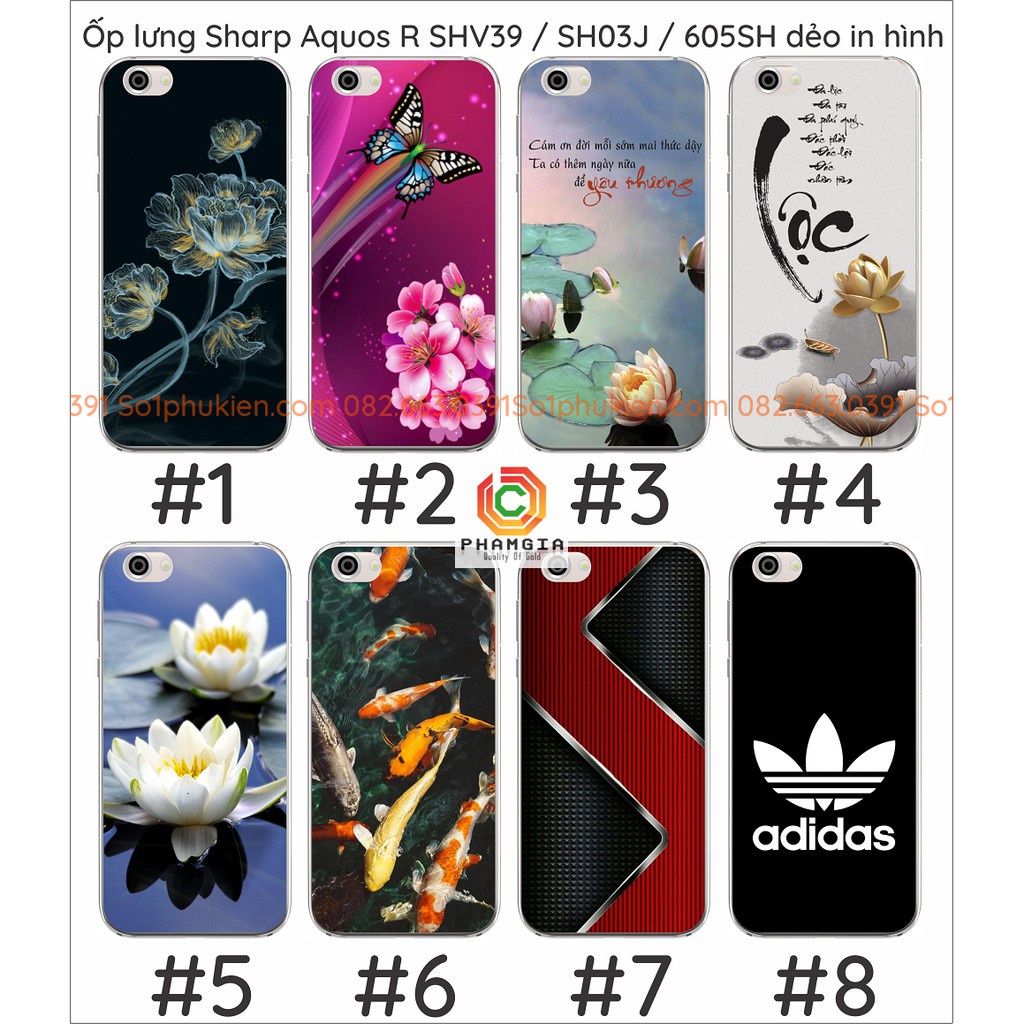 Ốp lưng dẻo in hình Sharp Aquos R SHV39 / SH03J / 605SH