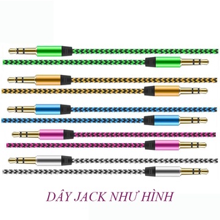 Dây Jack 3.5mm Cổng AUX cao cấp 2 đầu, jack kết nối tai nghe với điện thoại, laptop, pc...