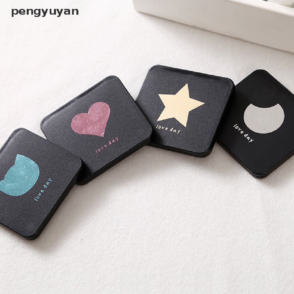 [pengyuyan] Gương Trang Điểm Mini Hình Vuông Có Thể Gập Lại [Mới]