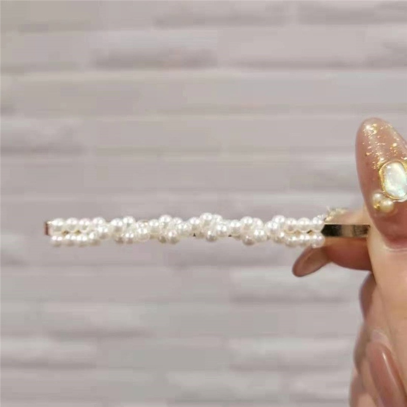 Kẹp Tóc Đính Ngọc Trai Nhân Tạo Phong Cách Hàn Quốc Mới