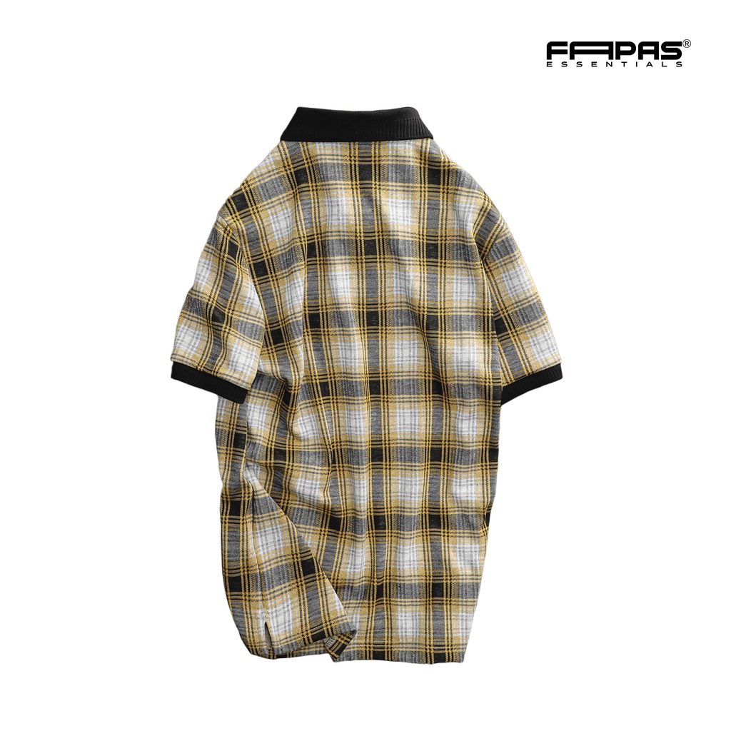 Áo Polo Nam Họa Yello Tiết Caro Phối Màu Trẻ Trung Chất Liệu Thun Dày Dặn Có Logo Sắc Nét Form Chuẩn Tôn Dáng - FAPAS