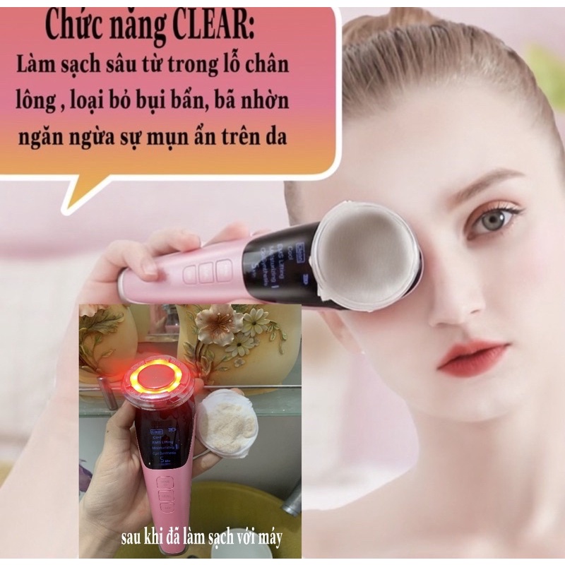 Máy đẩy tinh chất, máy điện di làm đẹp da nóng và lạnh hot and cool skincare