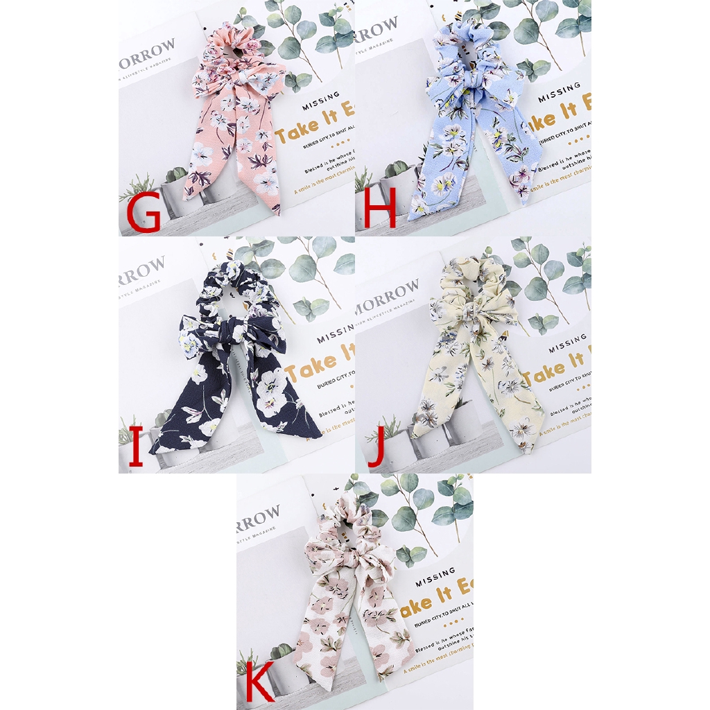 Dây Buộc Tóc Vải Chấm Bi Xinh Xắn Cho Nữ