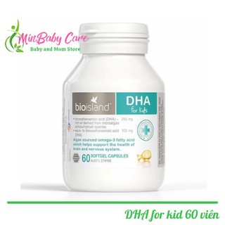 [ Chính Hãng ] Dha Bioisland 60 Viên - Viên uống Bioisland DHA for Kid