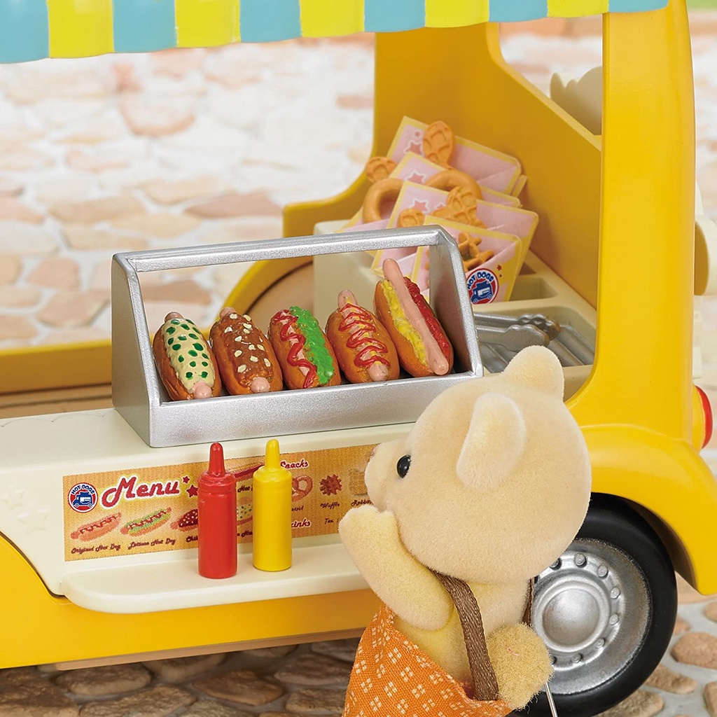 Sylvanian Families Xe Bán Bánh Hot Dog Van Set
