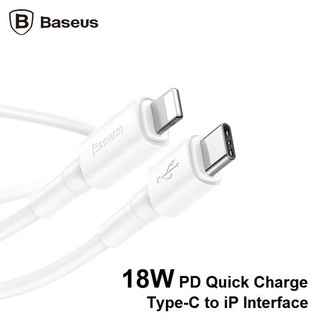 Cáp Sạc Nhanh PD 18W Cho Iphone - Baseus BMX Mini White - Đạt Chứng Chỉ MFI - Bảo Hành: 12 Tháng