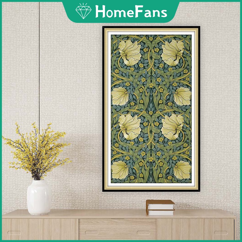 Bộ Tranh Đính Đá 5D Tự Làm 30x50cm Hình Hoa Dùng Để Trang Trí Nhà Cửa