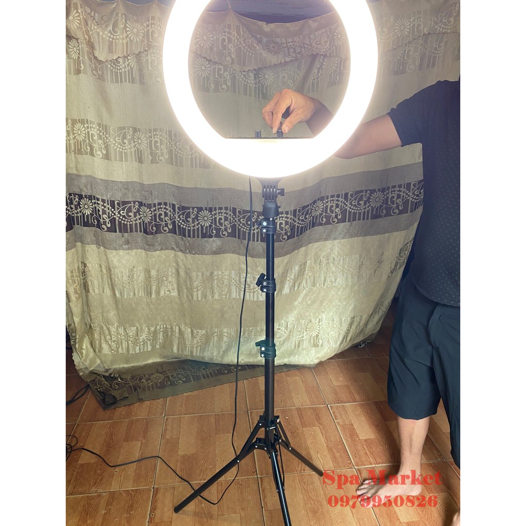 [Loại Sịn] Đèn livestream 45cm Chân cực kỳ chắc chắn công suất cao kèm điều khiển