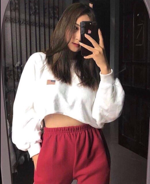 🔥CropTop Tay Dài USA | BigBuy360 - bigbuy360.vn