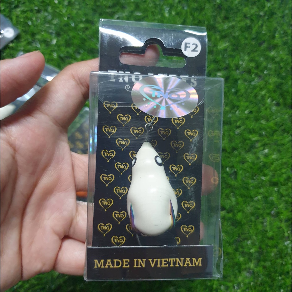 Mồi câu lure nhái hơi TNQ F1 và F2 - TNQ LUES - Toán Nhà Quê , MỒI NỔI LỬNG CÂU CÁ LƯỠI TITAN