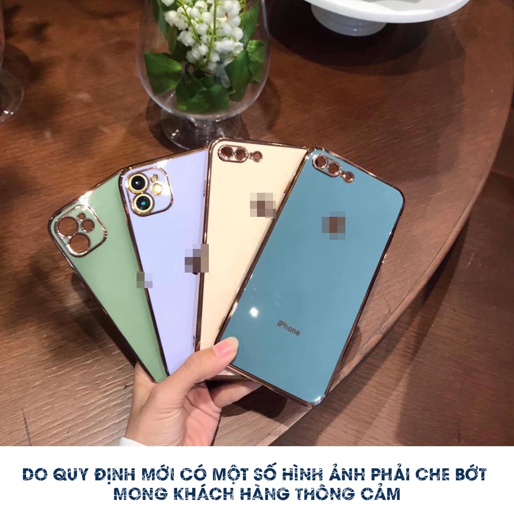 Ốp Lưng Iphone Vuông Kiểu iphone 12 - Ốp Độ ip12 Viền Sang Trọng Nhiều màu - ip Lala17