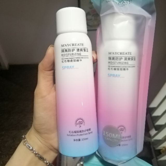 Xịt chống nắng và làm trắng da Maycreate