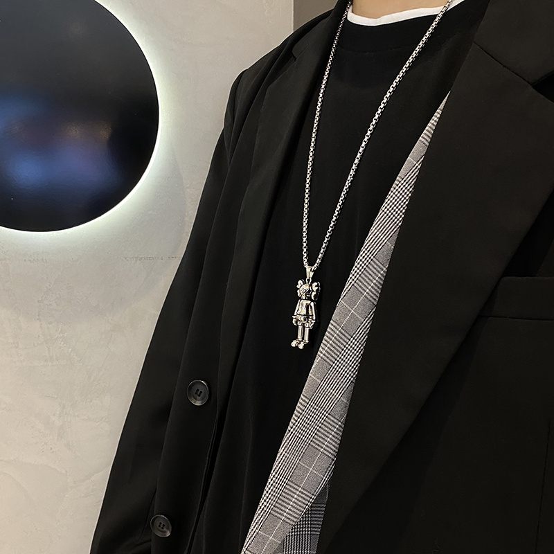 Dây chuyền IFNICEFUTURE phối mặt phong cách hoạt hình dành cho sinh viên