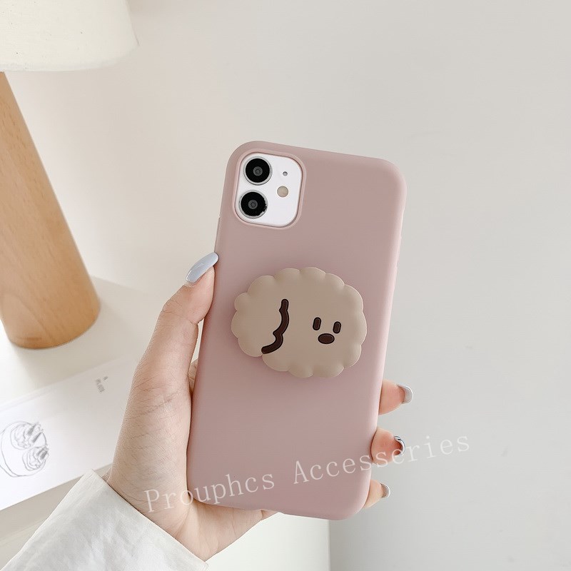 Ốp điện thoại hình chú khủng long + giá đỡ cho Xiaomi Mi A3 A2 Lite Redmi 9T Redmi Note 7 7a Note 9 Pro Redmi 9a