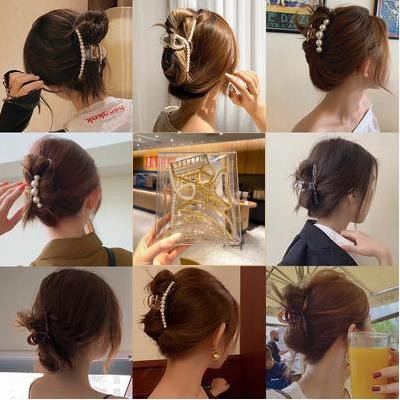 Bộ kẹp tóc hàm cá mập kích thước lớn tùy chọn