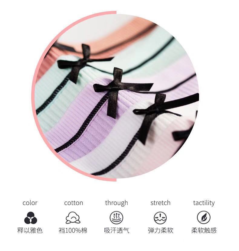 Quần Lót Cotton Phối Nơ Xinh Xắn Dành Cho Nữ | BigBuy360 - bigbuy360.vn