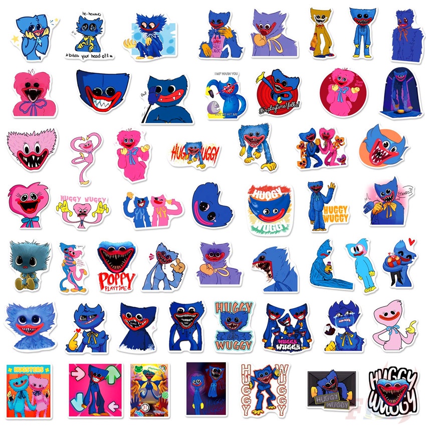 ❉ Hình Dán Poppy Pal Day Series 04 ❉ Set 52 Miếng Dán Chống Thấm Nước Trang Trí Vali Laptop Ván Trượt DIY Thời Trang