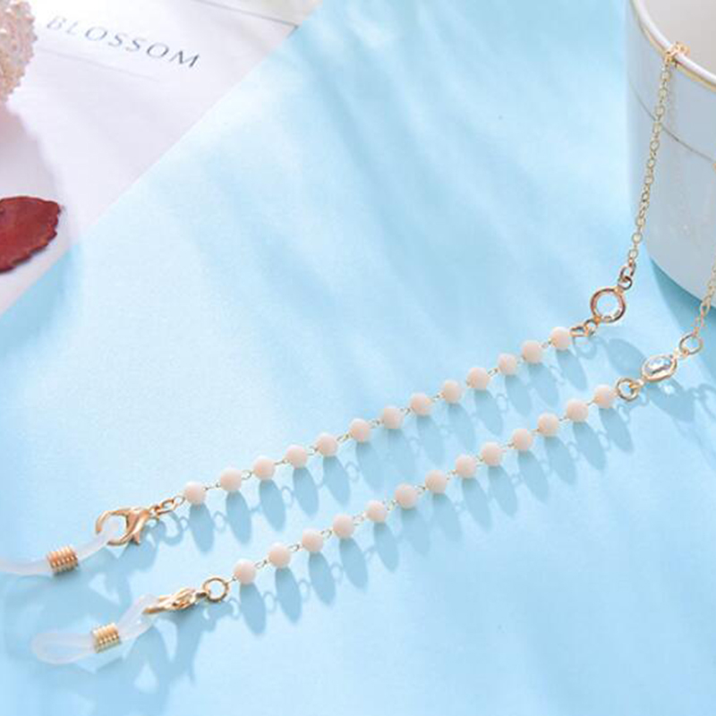 Dây đeo kính chống thất lạc đính ngọc trai giả