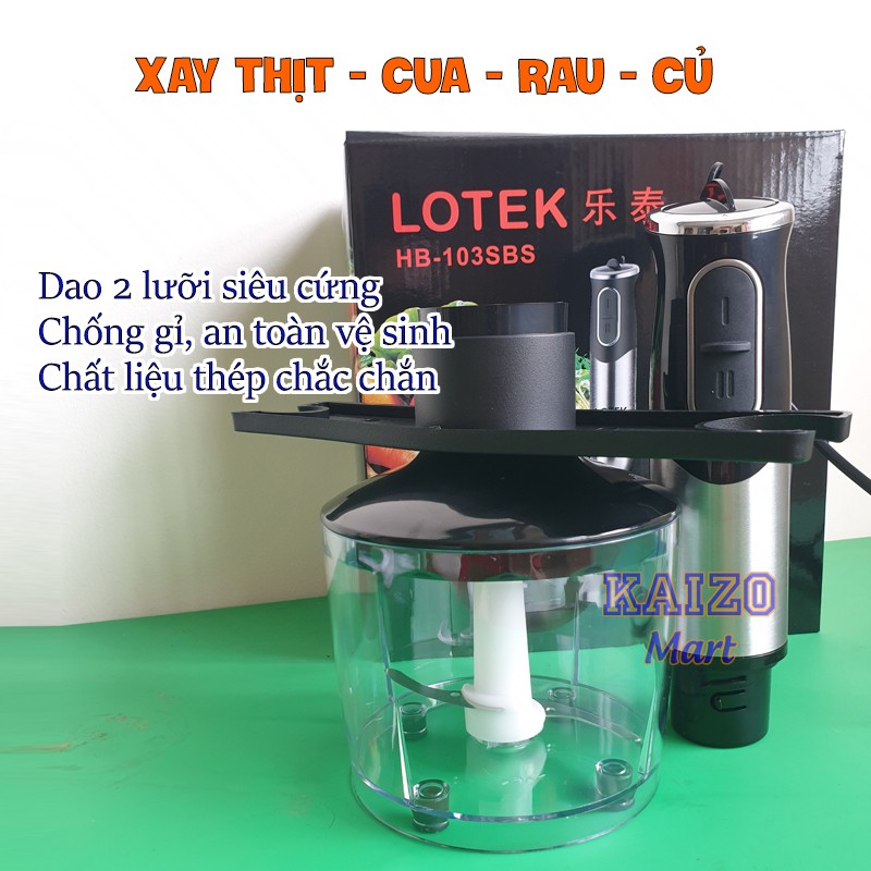 Máy xay đa năng Lotek BH 12 THÁNG - Máy xay cầm tay đa năng – MIANZ STORE